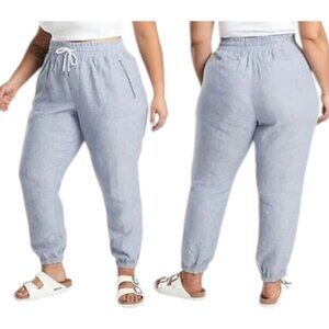 Athleta Light Blue Drawstring Joggers